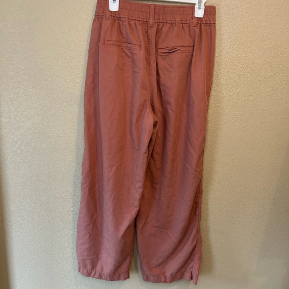 Madewell The Neale Dried Rose Drapeweave Pants Size 10 - Picture 7 of 10